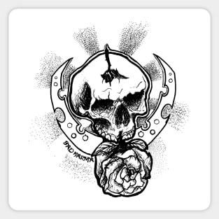 Skull Art Design, Karma fucks everyone Sticker